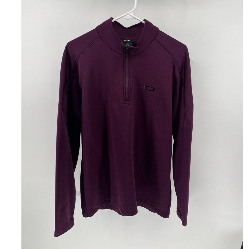 Oakley Purple Quarter Zip Large Fleece Interior Long Sleeve Large